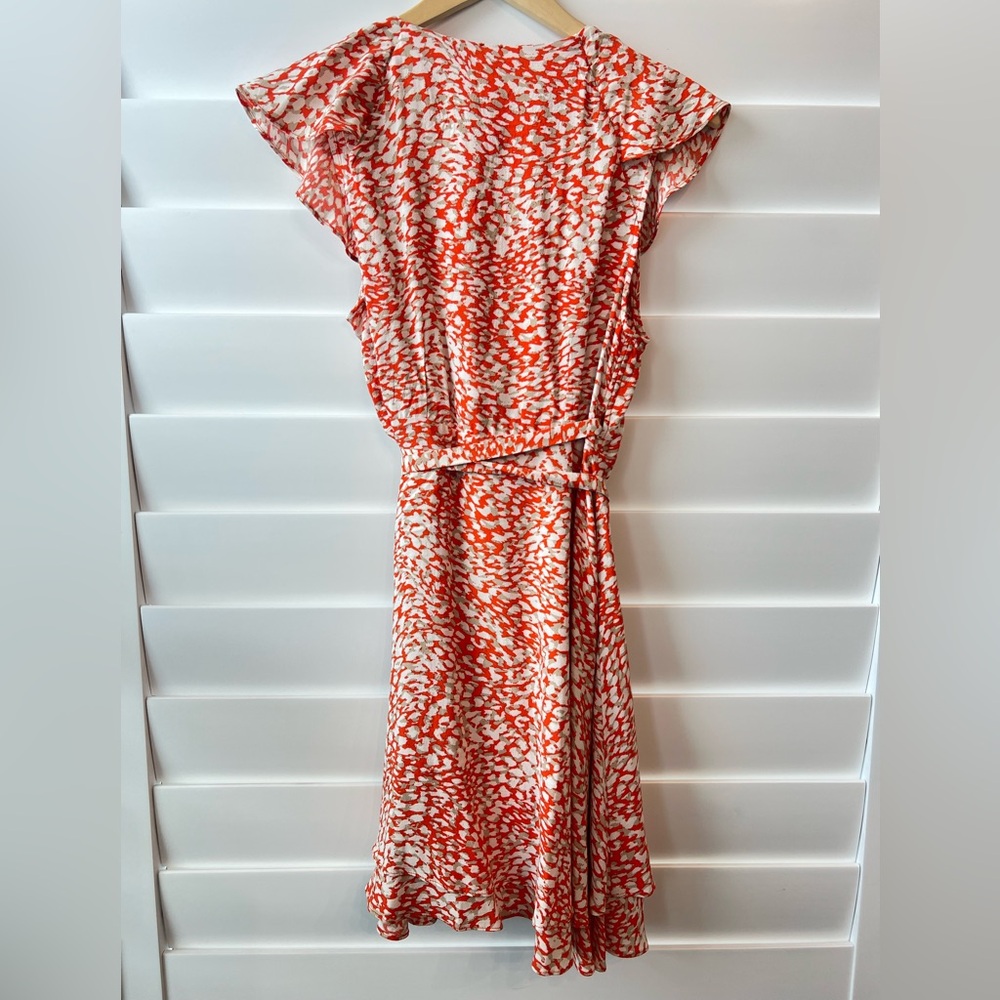 Free People Orange and White Midi Dress - Picture 4 of 9